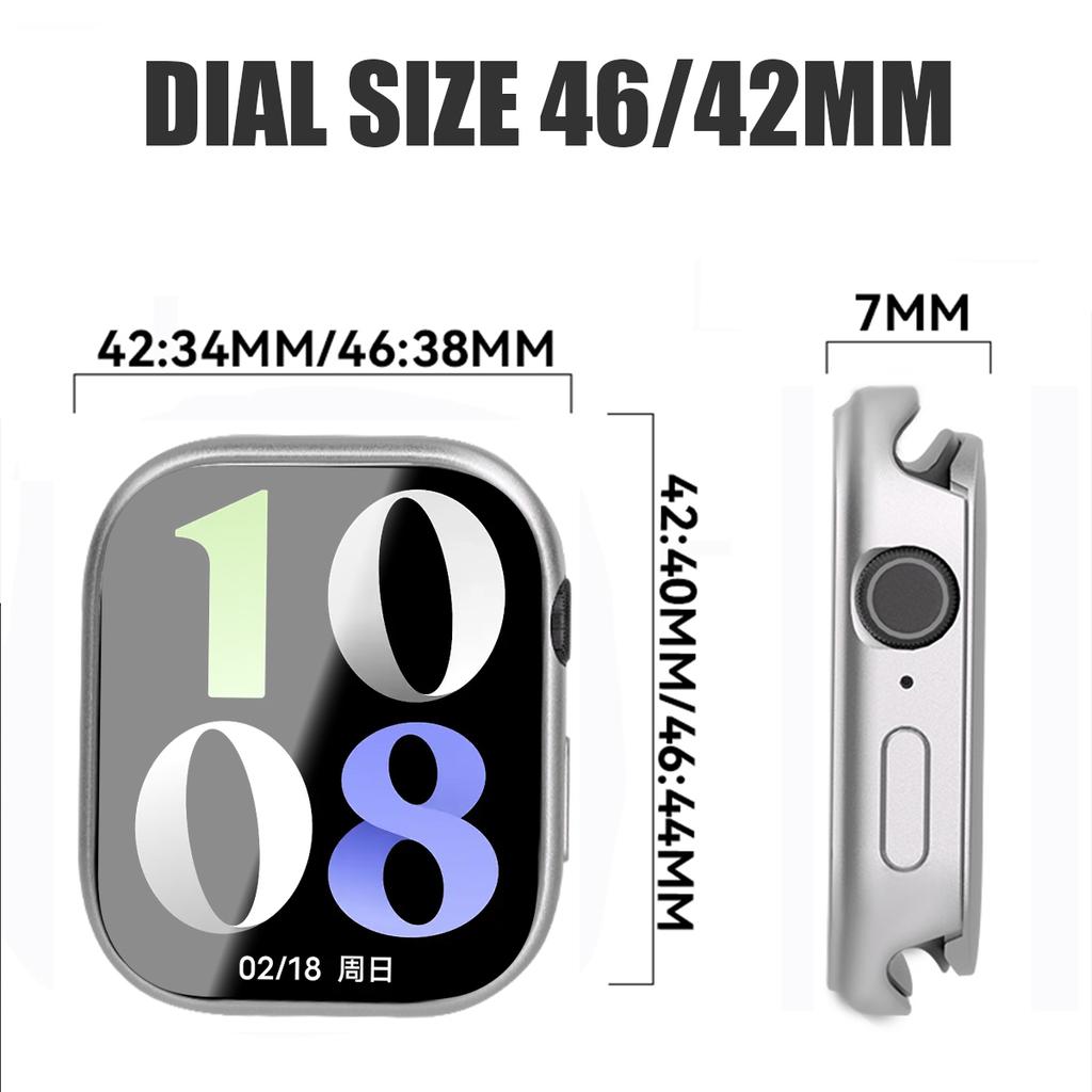 Alloy Case For Apple Watch Series 11 10 42mm 46mm Screen Protector Cover For IWatch Ultra 3 49mm 9 8 7 45mm 6 5 4 SE3 2 1 44mm