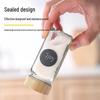 Square Glass Seasoning Jar Set with Sealed Lids – Ideal for Outdoor BBQ
