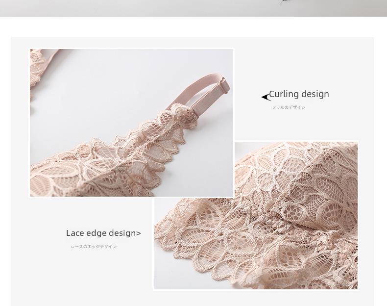 Hermoso Bralette de Triángulo de Encaje - Sin Costuras, Sin Aros y con Tirantes