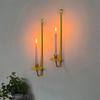 Wall Mount Candlestick Holder Metal Candlelight Dinner Props Candle Stand  Dining Table Decoration