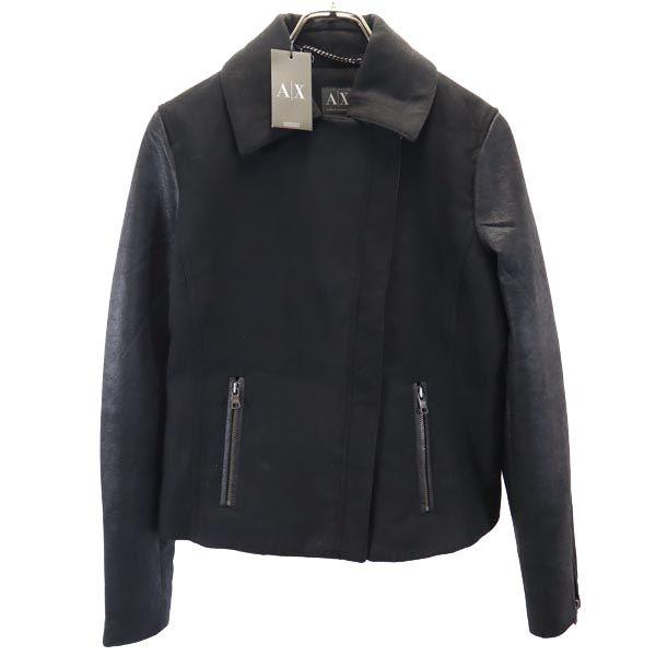 

неиспользованная куртка ARMANI EXCHANGE с длинным рукавом, двойная косуха, M, серия Black, женская, б/у