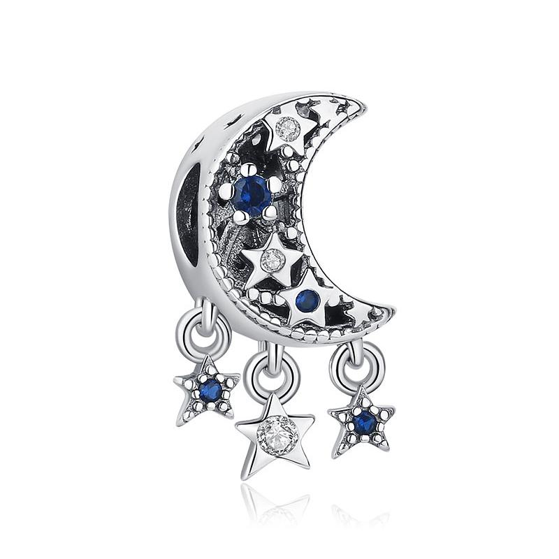 925 Silver Charm Love Star Moon Sun Spaceman Pendant Beads Charms Fit Original Bracelets Necklaces Jewelry For Women