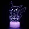 Pikachu Led Night Light 3d Illusion Lamp Bedside Kids Gifts Bedroom