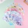 Cute Cartoon Anime Sanrio Kuromi My Melody Cinnamoroll Seven Fold Fan Portable Summer Folding Fan Gifts For Children Students