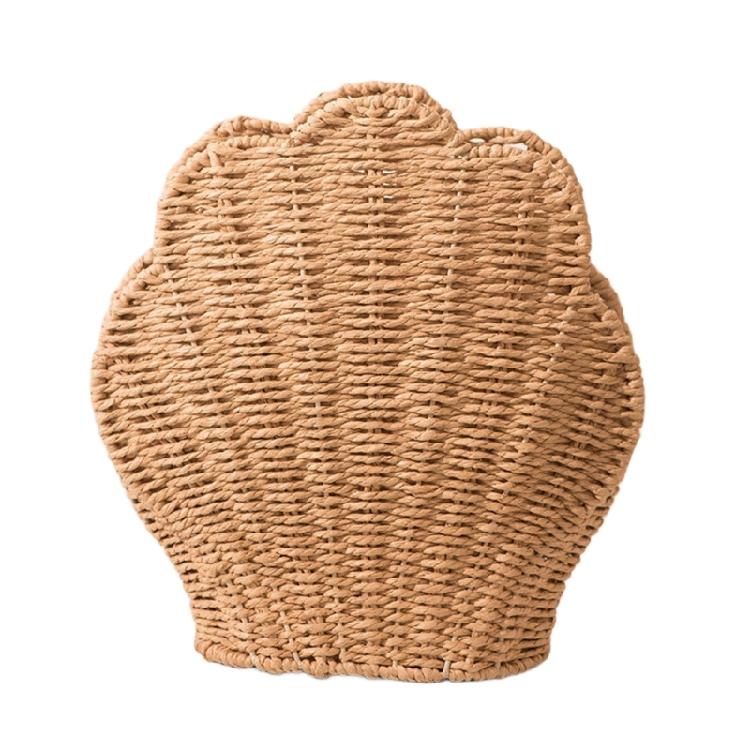 Breathable Natural Fiber Storage Basket Shell Shaped Organizer For Bedroom Office Decoration Large Capacity Container 1 1780₽