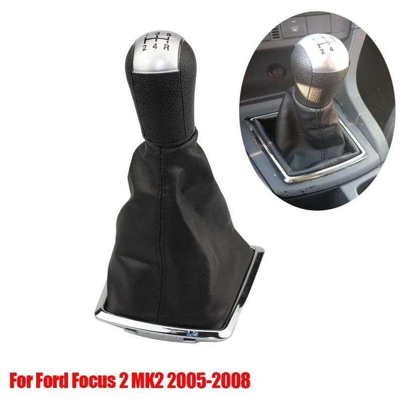 For Ford Focus 2 MK2 2005 2006 2007 2008 5 Speed Car Gear Shift Knob Lever Stick Boot Cover Gaiter Accessory