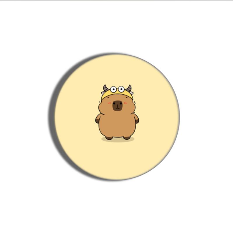 

Capybara Hippo 58Mm Brooch Cartoon Constellation Cosplay Badge On Backpack Jewelry Accessories A4