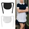Maid Half Apron Cosplay Waist Apron Costume Cooking Aprons Kitchen Party Favors Maid Cosplay Accessories for Girls Women