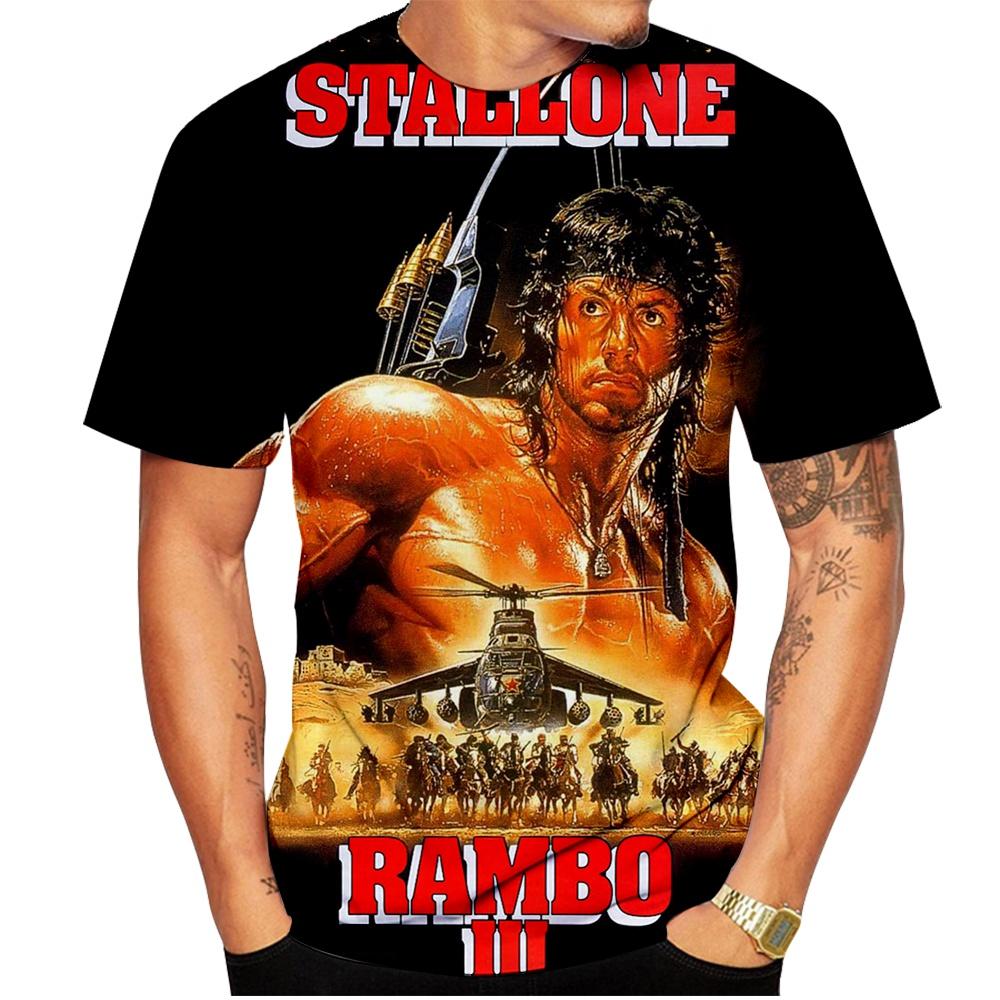 Sommer beliebt heißblütige Persönlichkeit klassischer Film 3D-Druck lässiges T-Shirt Rundhals Unisex bequemes T-Shirt