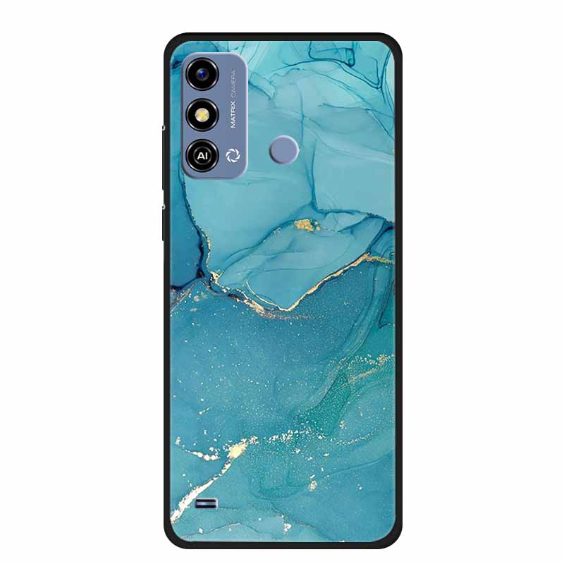 Soft Silicone Cover For ZTE Blade A53 / A53Pro / A53Plus Case Marble TPU Black Protector Case for ZTE Blade A53 Plus Cover Funda