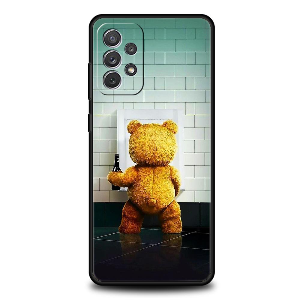 

Funny Tedy Bear Phone Case Cover For Samsung A14 A13 A22 A32 A52 A72 A51 A71 A21S A31 A41 5G Silicone Shockproof Shell Fundas samsung a14 5g