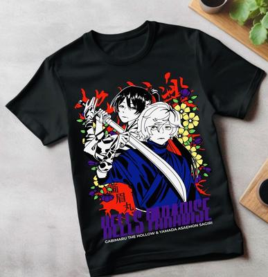 Unisex Hell's Paradise Jigokuraku T-Shirt Anime Manga Kawaii Lustiges Geschenk Shirt