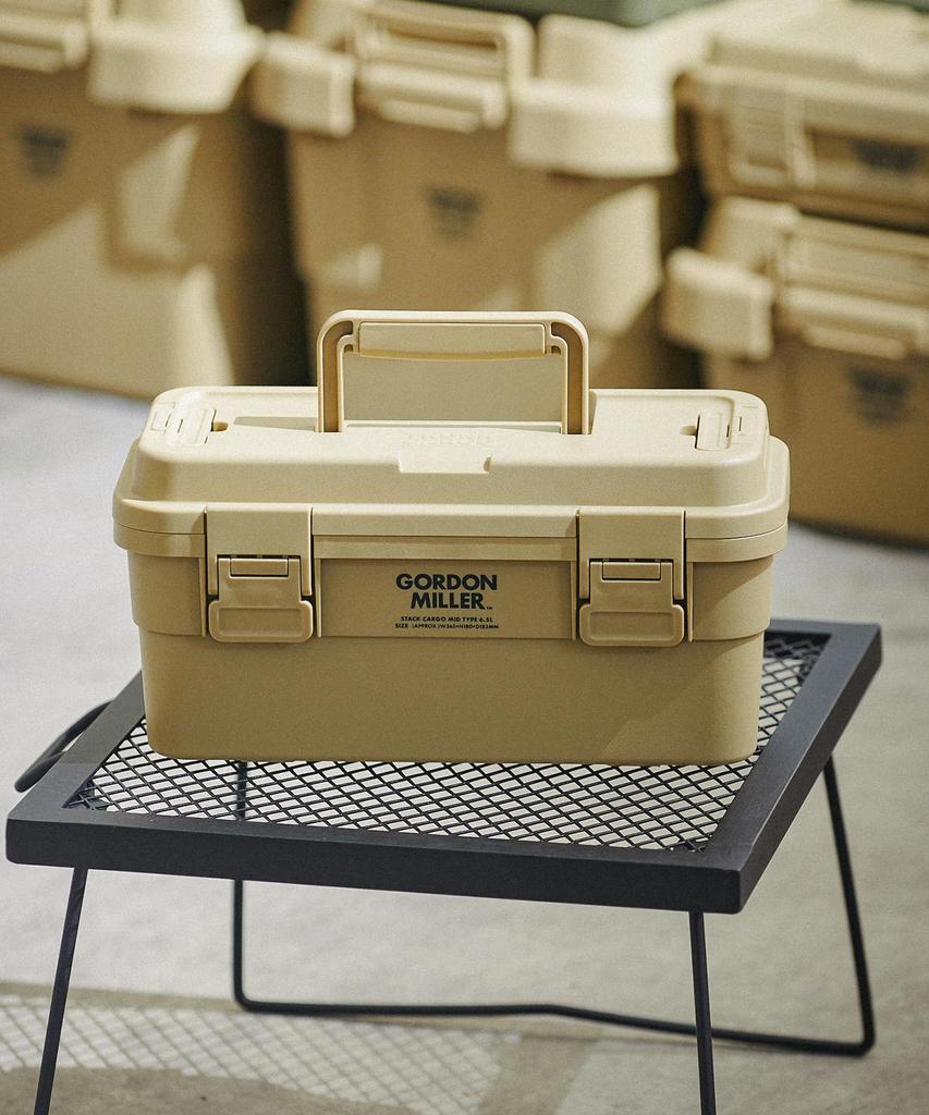 GORDON MILLER Car Stack Cargo Mid Storage Box Organizer Coyote Beige 1744760 6.5L