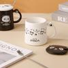 Creative Cartoon Panda Ceramic Cup Original and Funny Cups To Give Away Mugs Children's Cute Cover Original Black and White Mug