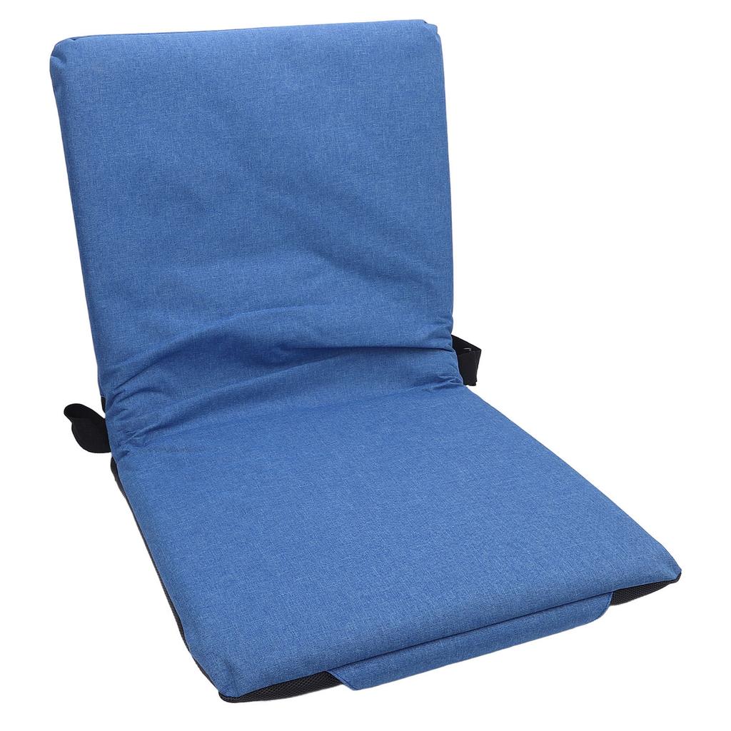 Outdoor Folding Chair Cushion Foldable Stadium Cushion Portable Single Shoulder Chair Cushion for Fishing Camping Blue