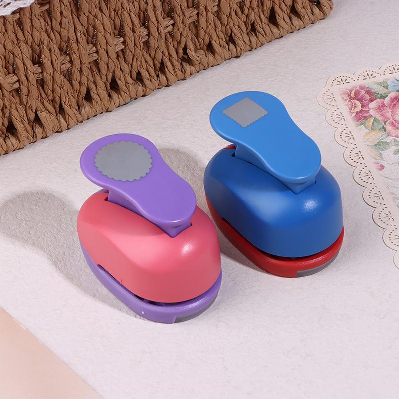 Stamp Border Stamp Shape Craft Punch Embossing Machine Round / Square Hole Punch Toothed Puncher Embosser Diy Tool