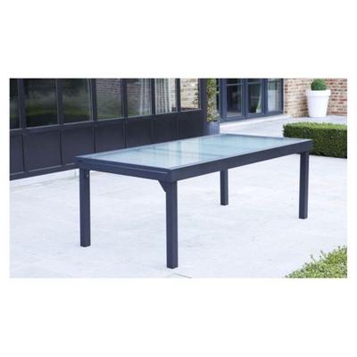 Wilsa Garden Modulo T 8/12 Full Glass Anthracite Grey Garden Table