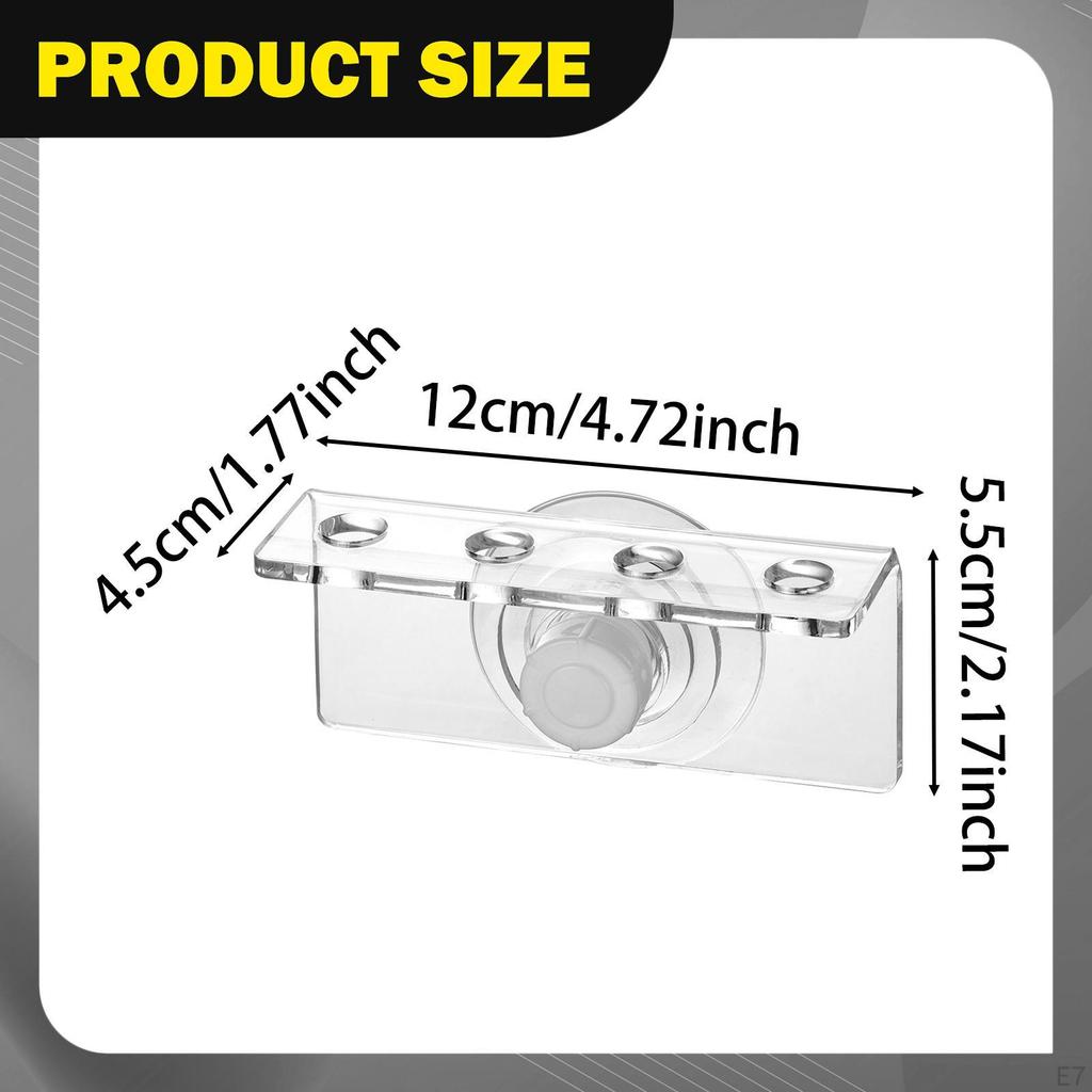 Acrylic Coral Fragment Holder with Suction Cup for Aquariums And Fish Tanks.
