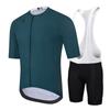 2026 Summer Riding Suit Men's Quick Dry Cycling Short Sleeve Breathable Bib Shorts Outdoor Highway Riding Jersey Set
