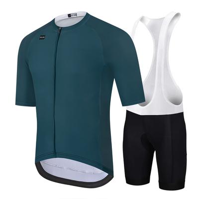2026 Summer Riding Suit Men's Quick Dry Cycling Short Sleeve Breathable Bib Shorts Outdoor Highway Riding Jersey Set