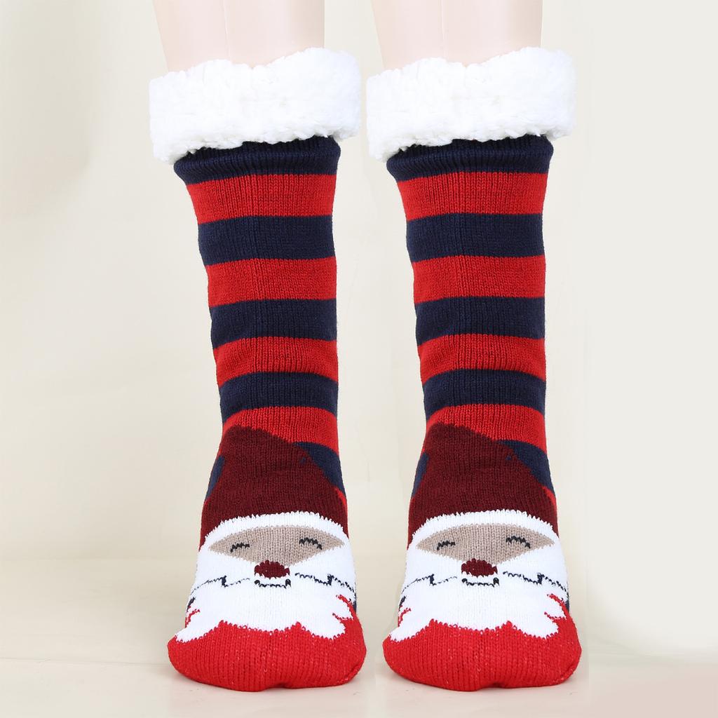 Women's Christmas Socks Floor Socks Snow Boots Thickened Fleece Home Sleep Socks Carpet Sock Covers