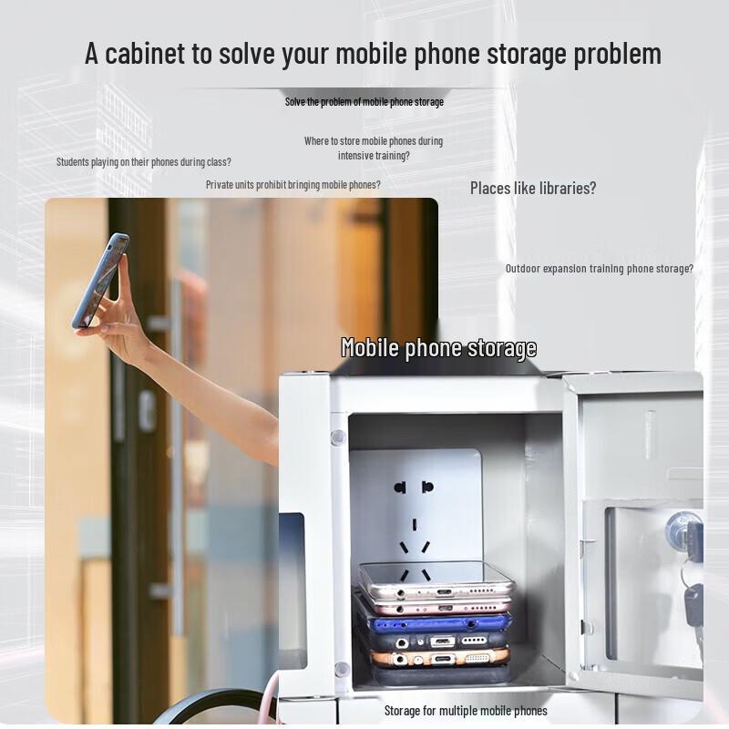 GEPAD 40-Door Secure Mobile Device Charging Locker