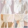 High-End Silk Scarf Knot Buckle for T-Shirt Hem Decoration