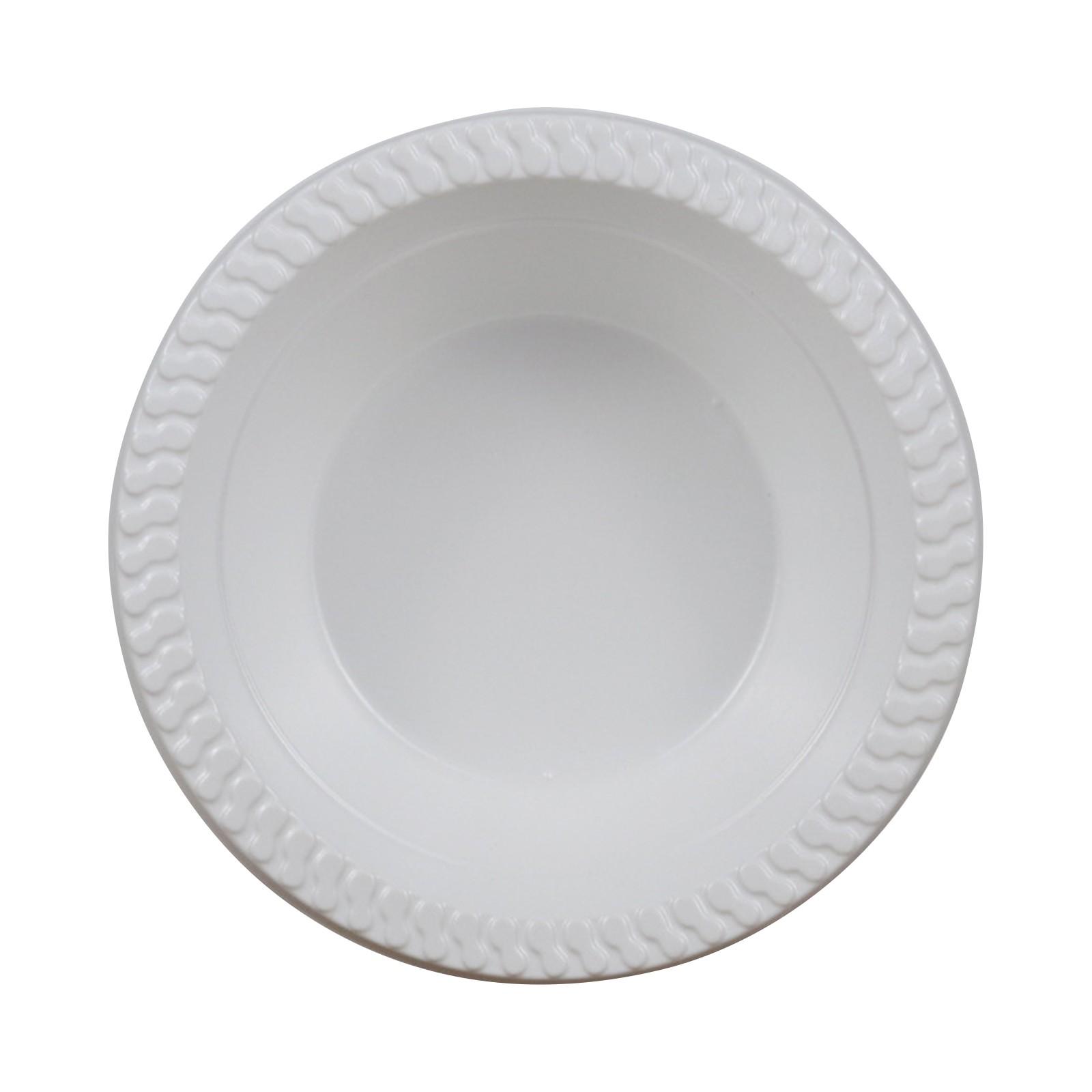 

Одноразовая суповая тарелка, 6-дюймовая одноразовая тарелка, круглая тарелка, подходит для вечеринок и мероприятий на открытом воздухе, 100 шт. One Size белый