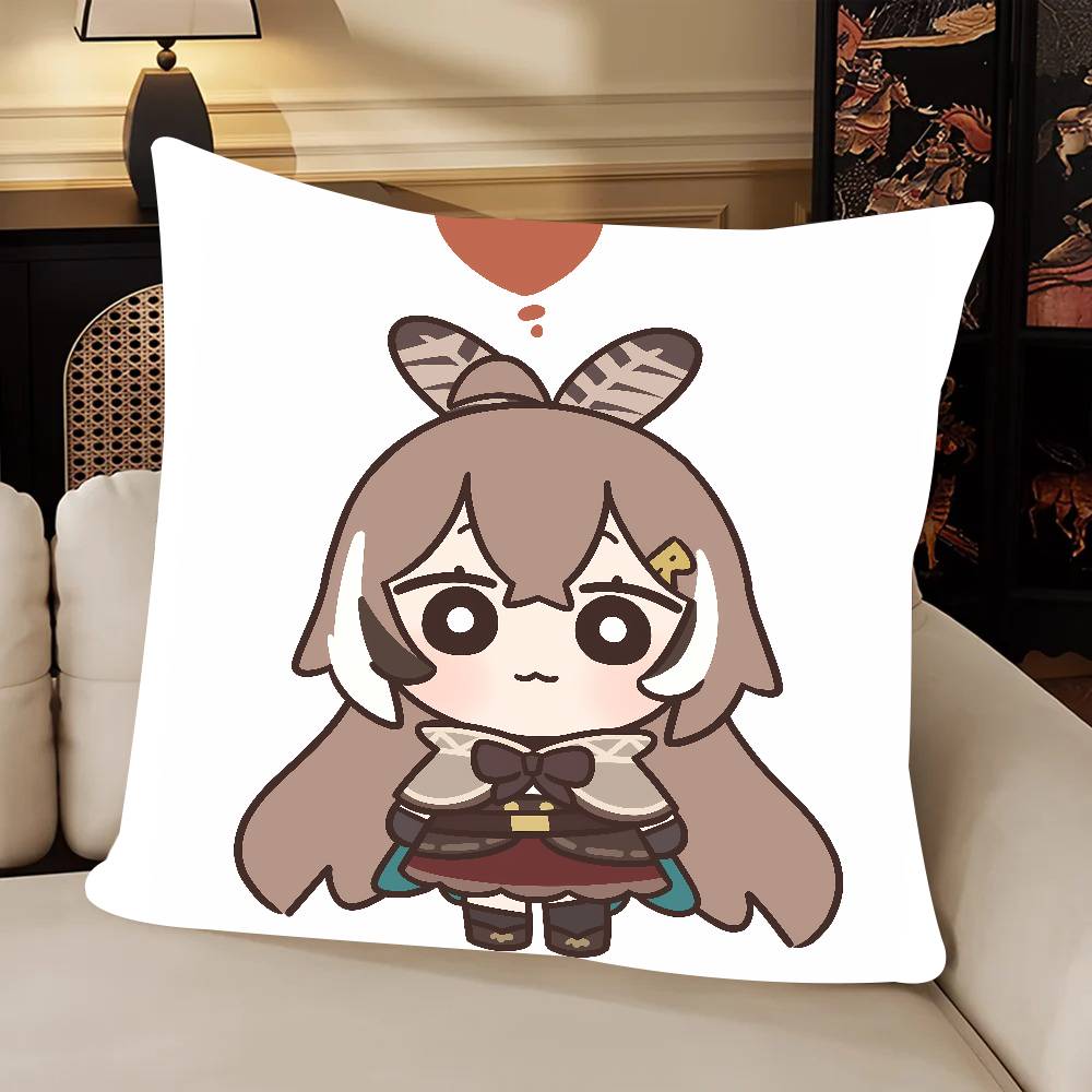 

Virtual Artists Cute Nanashi Mumei Pillow Case Cushion Cover Decor Home Throw Covers For Couch Camping Pillow Cover Decorations 12x12Inch