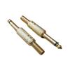 Gold-Plated 6.35mm Mono Microphone Mixer Plug