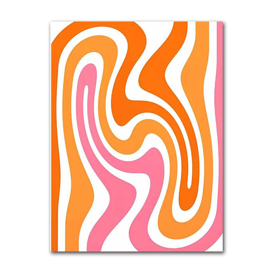 Pink Strawberry Lemon Card Cocktails Drink Posters Retro Canvas Painting Living Room Corridor Wall Art Picture Kitchen Bar Decor