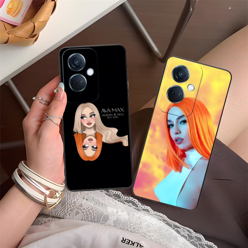 Fashion Ava Max Matte TPU Mobile Phone Case for OPPO Reno 14 13 12 11 10 9 8 7 6 5 F T Pro 5G Colorful Printing Cover