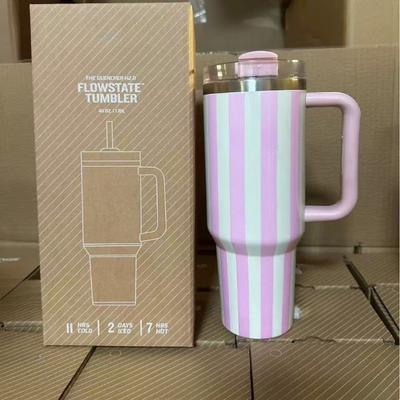 2025 Hot Seller Thermal Coffee Cup with Straw Stainless Steel Vacuum Insulated Tumbler 40oz Thermal Iced Travel Cup for Outdoor