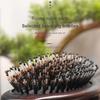 Wood Comb Professional Healthy Paddle Cushion Hair Loss Massage Brush Hairbrush Comb Scalp Hair Care Healthy Hair Brush Detangle
