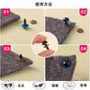 YHYSCSXD Doll Eyes for Plush Toys, Black, 5 Sizes, with Washers, 150 Pieces, for DIY, Sewing, and Crafts.