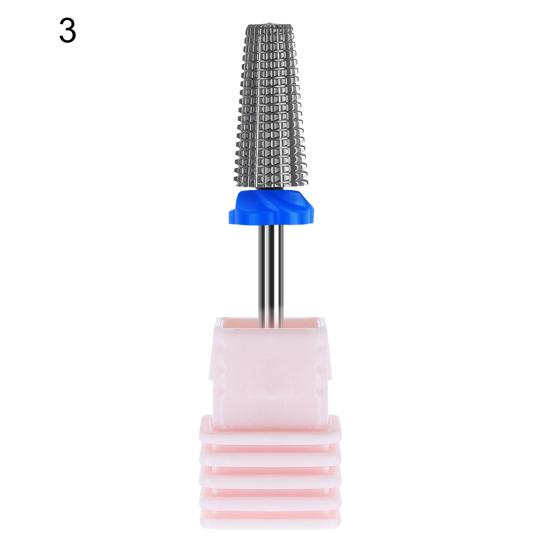 Nail Drill Bits Wear-Resistant High Strength Tungsten Steel Sanding Polishing Removing Cuticle Nail for Manicure