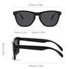  New Retro Polarized Men Square Sunglasses Shades Fashion Trending Gradient Blue Black Mirror Women Travel Sun Glasses