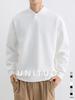 Men's Henley Collar Long Sleeve Sweatshirt: Autumn/Winter Warm Loose Fit