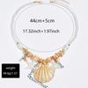 Vintage Boho Conch Shell Necklace  Coral Seashell Choker Starfish Simulation Pearl Pendant Accessories