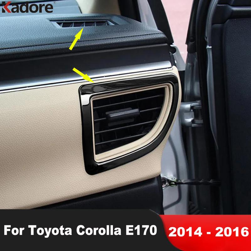 For Toyota Corolla E170 2014 2015 2016 Matte Car Front Side Upper Air Condition Vent Outlet Cover Trim Interior Accessories