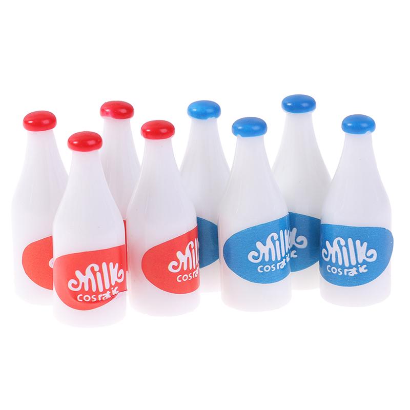 4Pcs 1/12 Dollhouse Miniature Milk Model Dolls House Kitchen Accessories Toy