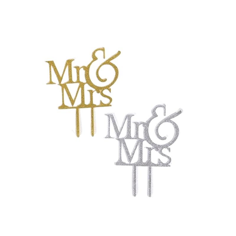 1 ks Pár Akrylový Zápich na Dort Svatba Svatba Zásnubní Večírek Dezert Dekorace