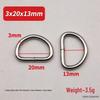 Metal D-Ring Buckle for Pet Webbing and Accessories