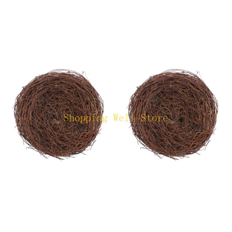 KX4B Portable Easters Bird Nests Decoration Eye Catching Easters Faux Bird Nests For Table Centerpieces And Displays