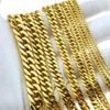 Gold Color Stainless Steel Cuban Bracelet For Men Women Gift Jewelry