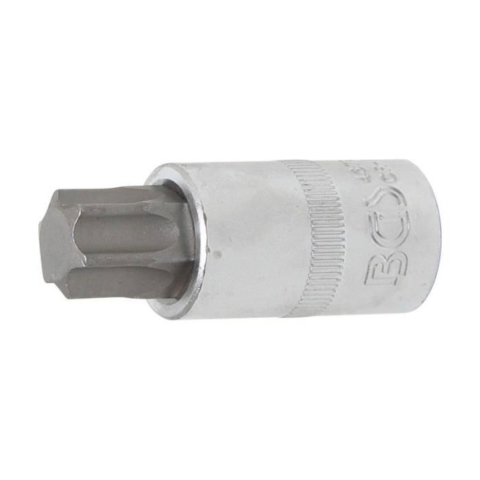 Douille à embouts - BGS TECHNIC - T70 - 12,5 mm (1/2") - Acier chrome-vanadium - Chromé mat
