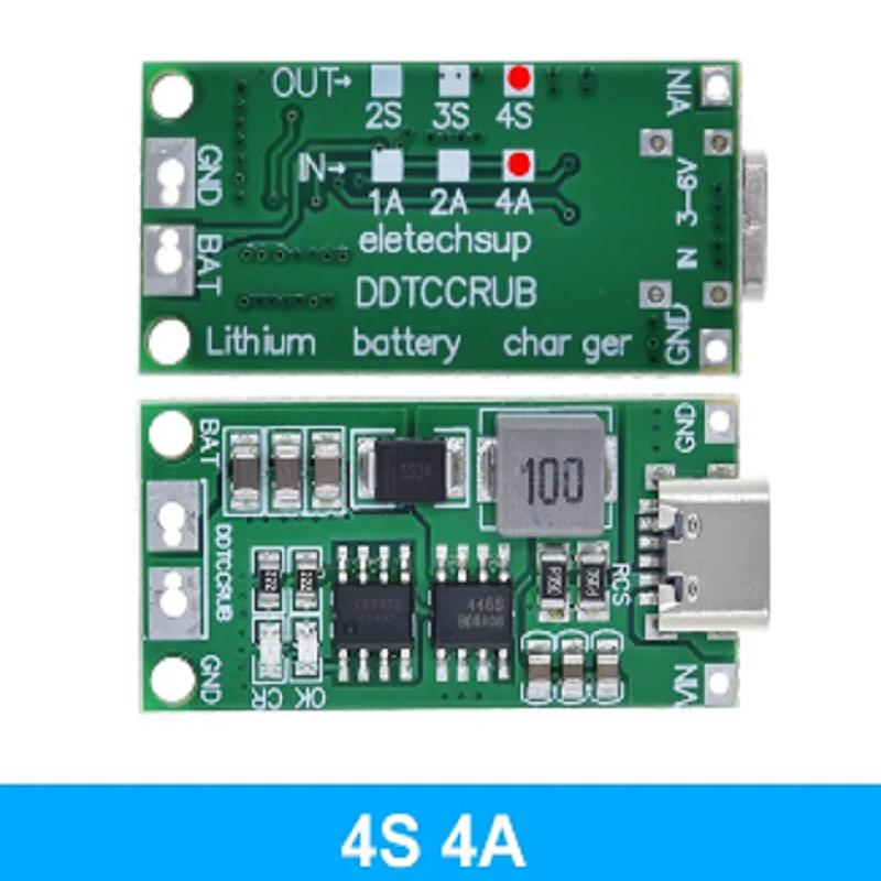 Multi-Cell 2S 3S 4S Typ-C bis 8,4 V 12,6 V 16,8 V Step-Up Boost LiPo Polymer Li-Ion Ladegerät 7,4 V 11,1 V 14,8 V 18650 Lithium-Batterie