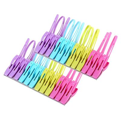 Laundry Clothes Pins Hanging Pegs Clips Plastic Hangers Racks Clothespins 24Pcs