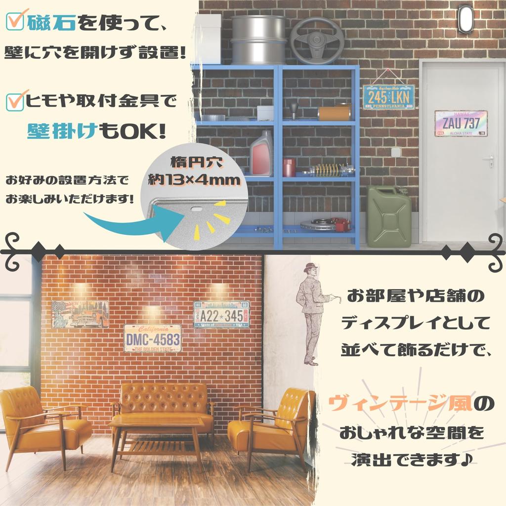 American Retro American Goods Interior Tin Sign MSW2539 Number A (5 Pieces)