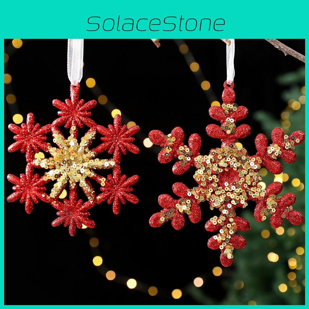 Creative Christmas Tree Snowflake Star Shaped Pendant Holiday Decoration Props For Holiday Decor